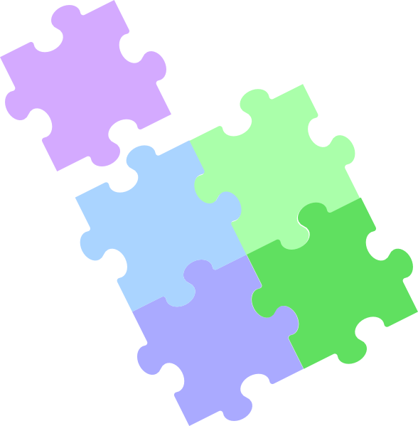 Pastel Blue Puzzle Piece (588x599)