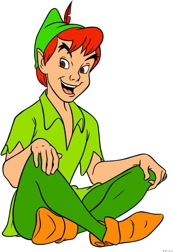 Peeter Paan Tinker Bell Peter Pan Captain Hook Clip - Peter Pan Clipart (791x1024)
