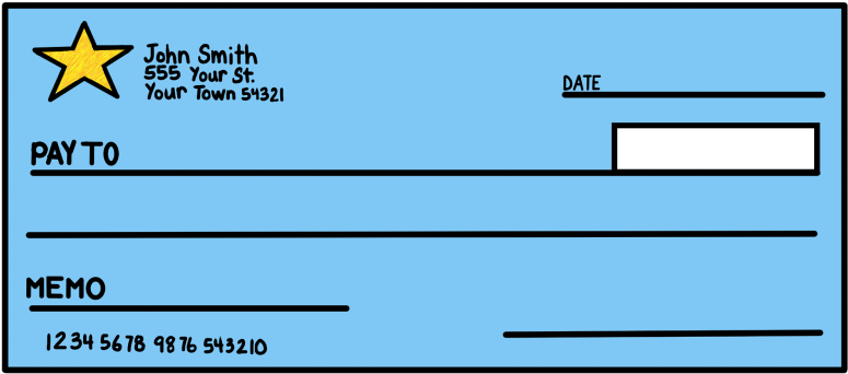 Check Clipart Current Status - Blank Check Clip Art (800x369)