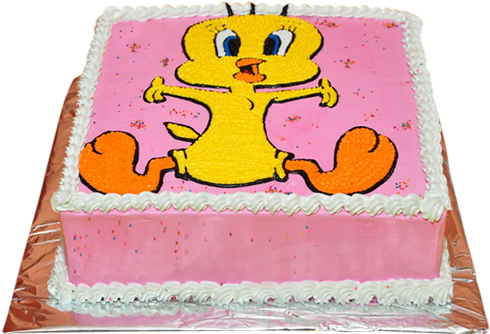 Tweety Bird Sheet Cakes - Birthday Cake (500x500)