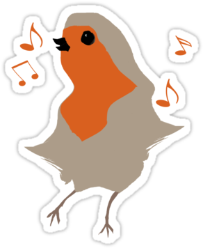 Tweedly Deedly De - European Robin (375x360)