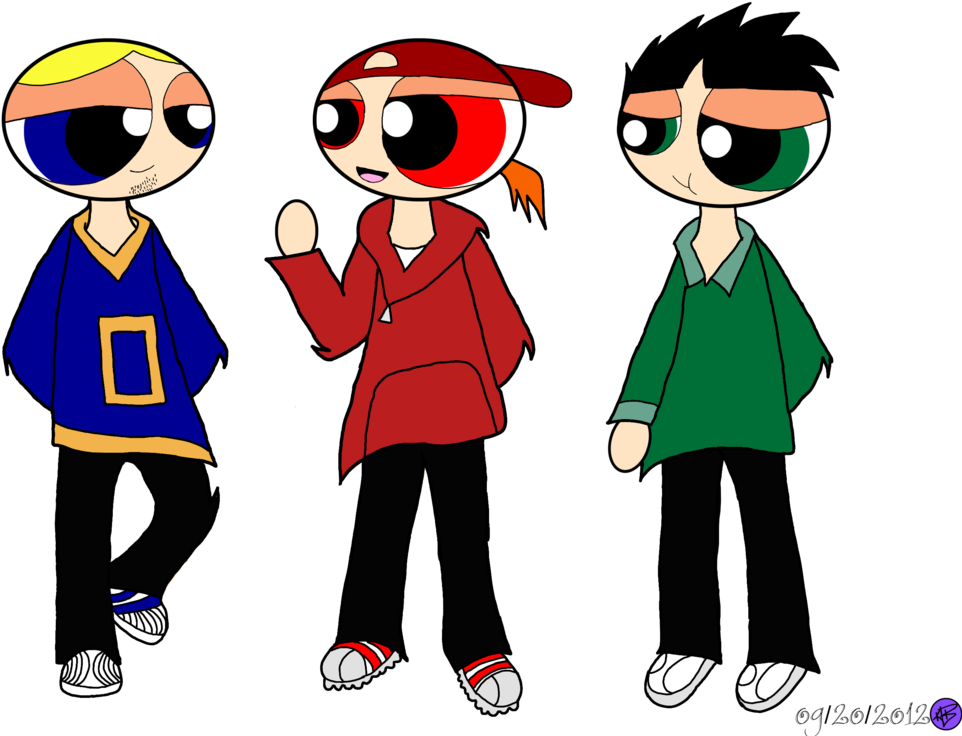 All Grown Up By Africanprincess981 - Grown Up Powerpuff Boys (1024x747)