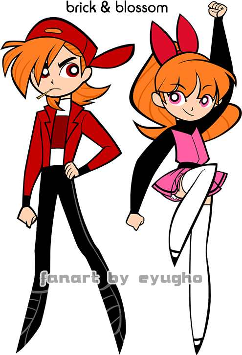 • Powerpuff Girls Butch My Art Fanart Bubbles Buttercup - Brick Boomer Butch Ppg (550x784)