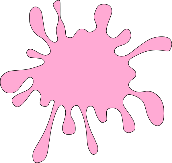 Download This Image As - Splat Clipart (600x568)