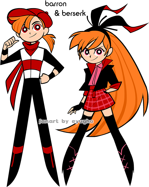 • Powerpuff Girls Butch My Art Fanart Bubbles Buttercup - Powerpunk Girls Z Art By Eyugho (700x831)