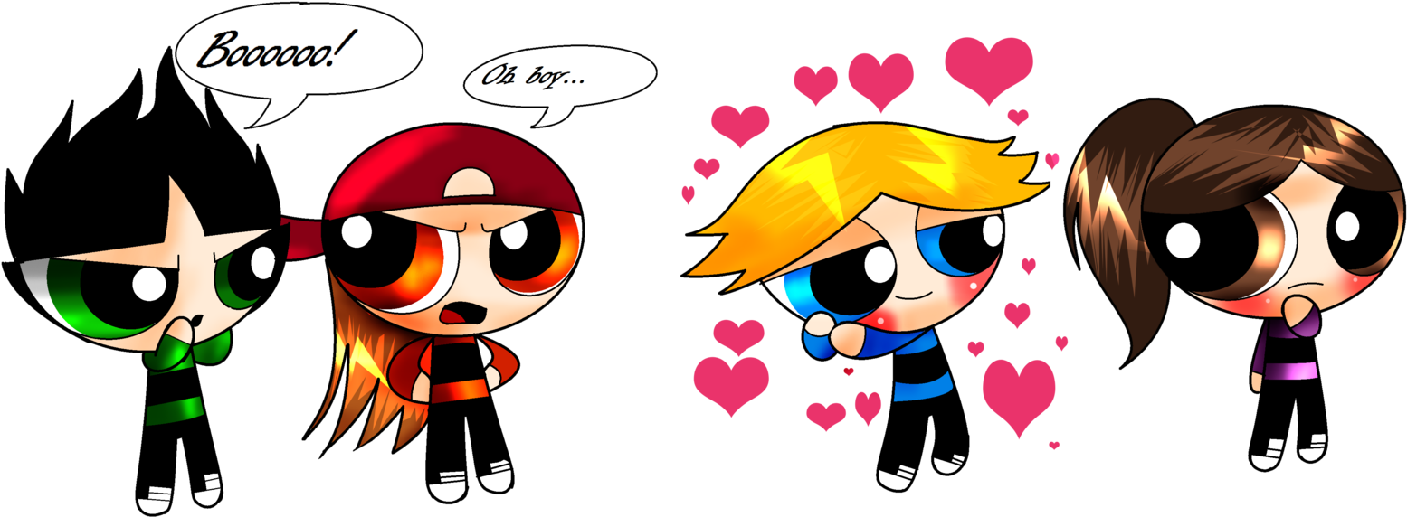 Cartoon Clothing Accessories Clip Art - Boomer And Buttercup (1600x937)