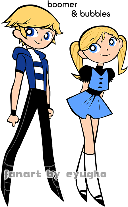 • Powerpuff Girls Butch My Art Fanart Bubbles Buttercup - Blossom Brick Buttercup Butch Bubbles (550x767)