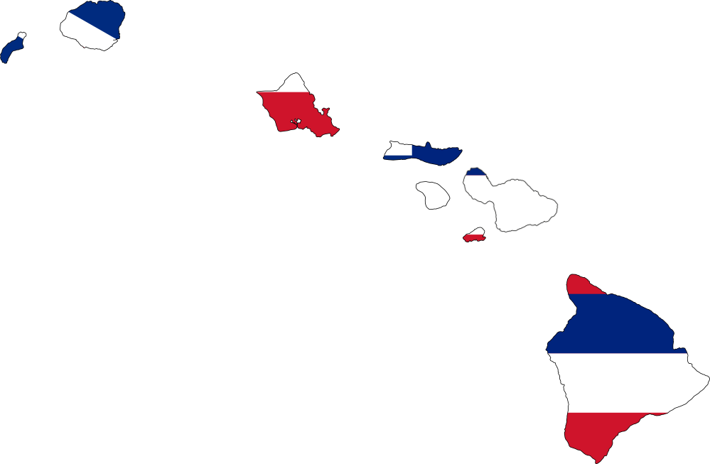 Free Clip Art Hawaiian Islands - Hawaii Islands No Background (999x653)