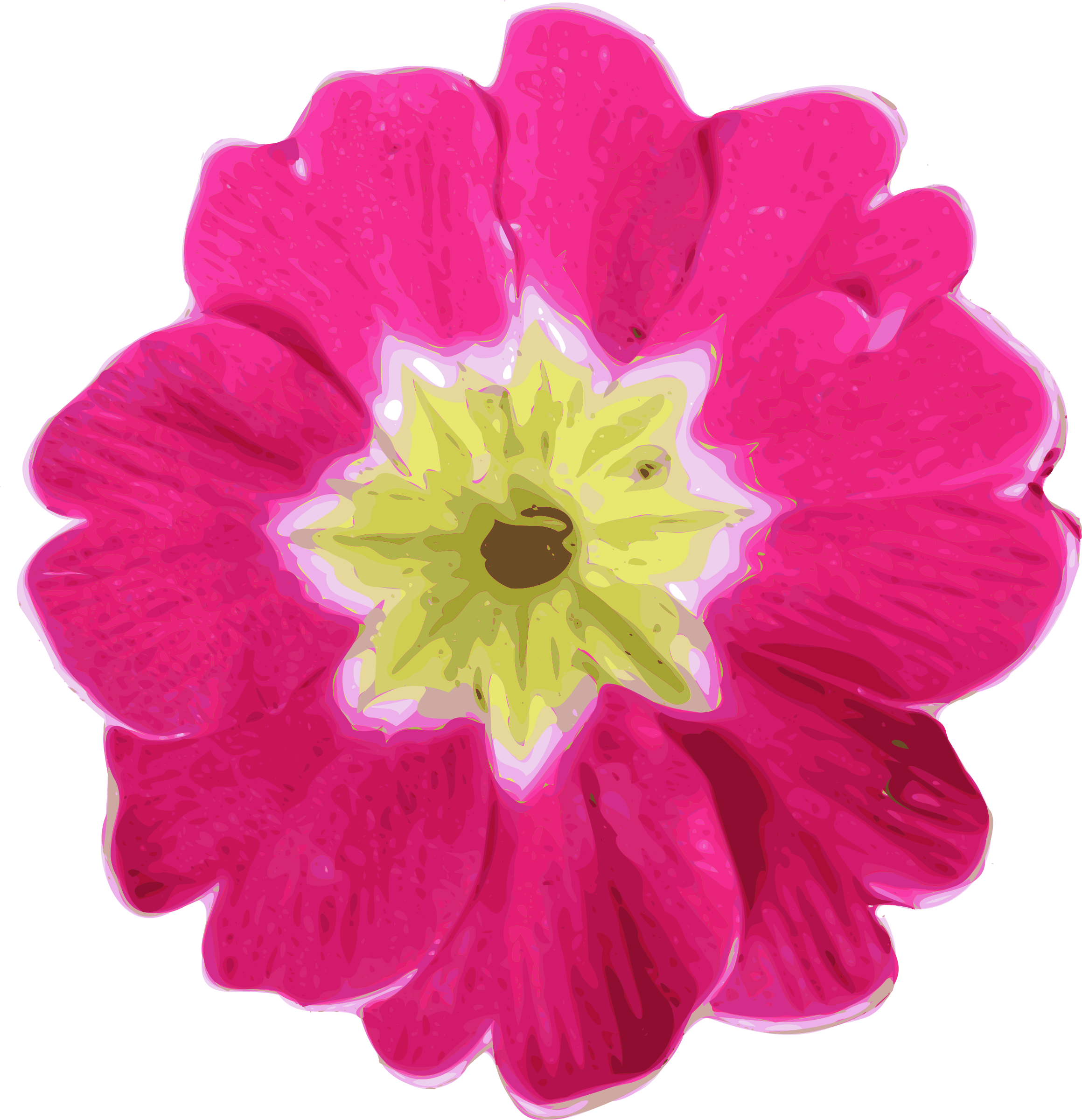 Big Image - Pink Flower Clip Art (2319x2400)