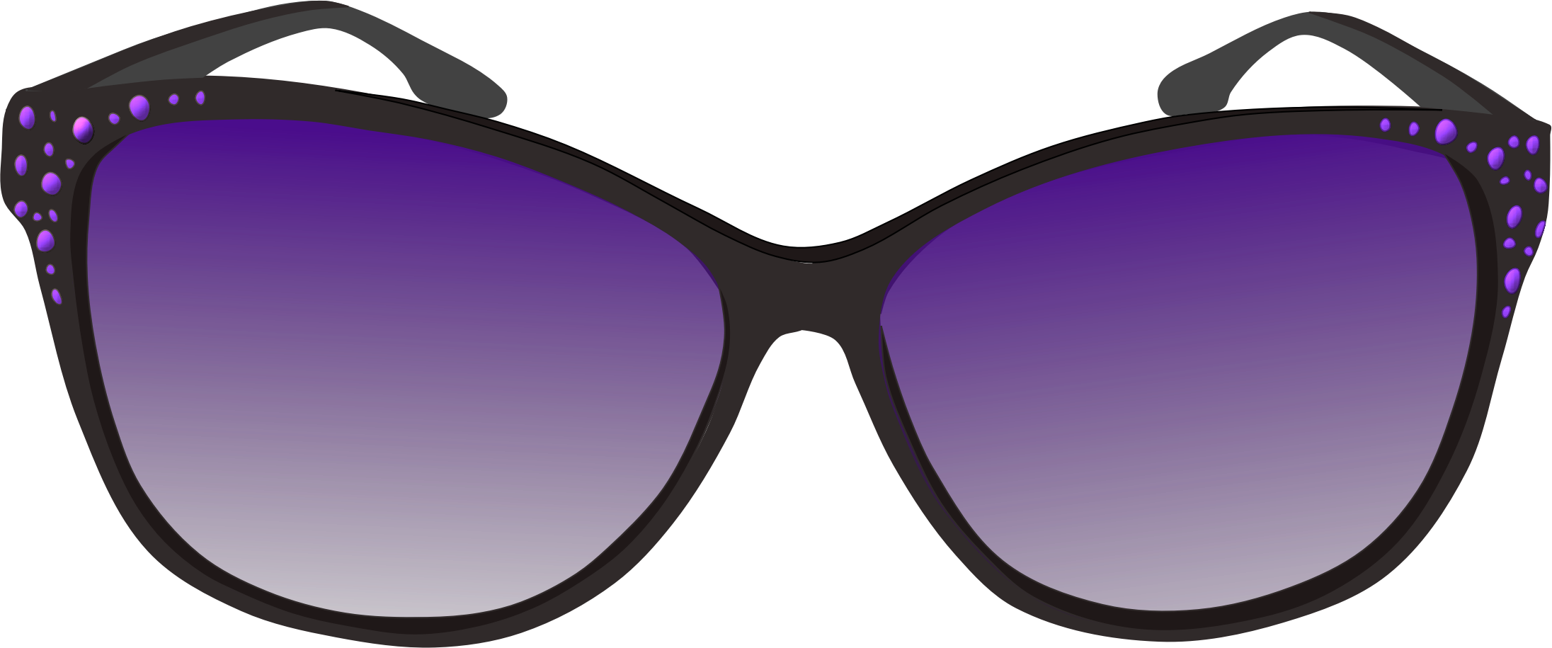 Cool Sunglasses Png , Black Sunglasses Clipart , Image - Drawings Of Sunglasses Easy (2192x915)