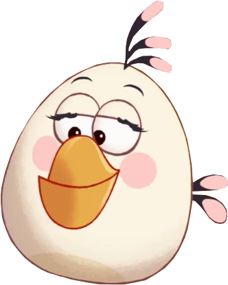 Matilda White Bird - White Bird From Angry Birds (345x448)