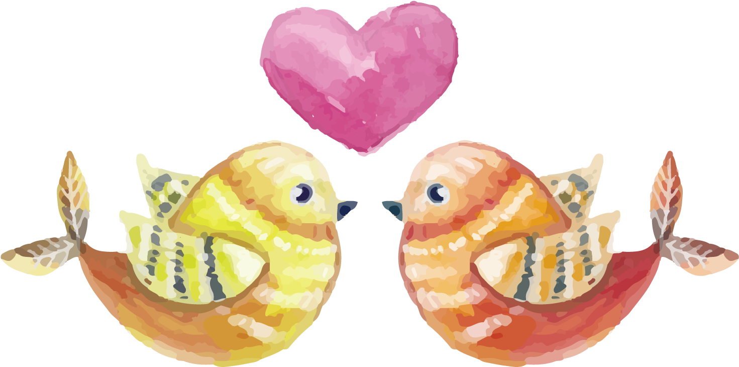 Vector Love Birds - Vector Love Birds (1500x1500)