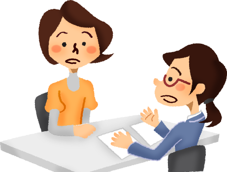Woman Having Consultation - Cartoon Angry Person Png (461x350)