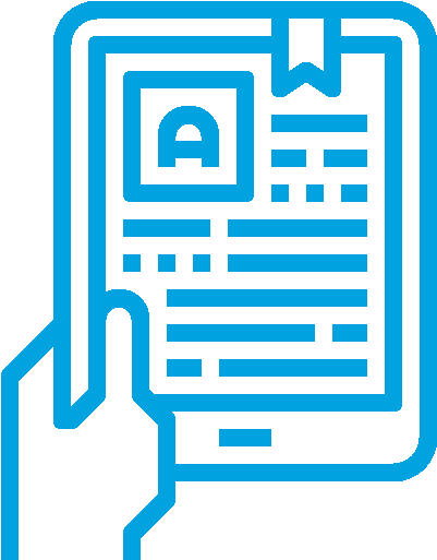 Hand Holding A Tablet - E Reader Icon Png (512x512)