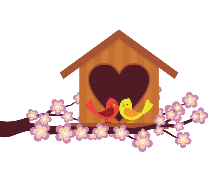 Lovebird Euclidean Vector - Lovebird Euclidean Vector (768x686)