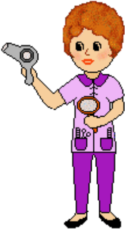 Hairdresser Clip Art - Coiffeur (307x500)