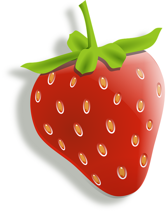 Strawberry Cliparts - Transparent Strawberry Cartoon (569x720)