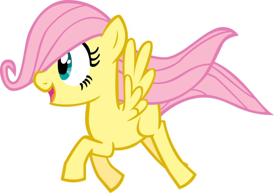 Fanmade Fillyshy In Flight By Chromadancer - My Little Pony Young Fluttershy (900x634)