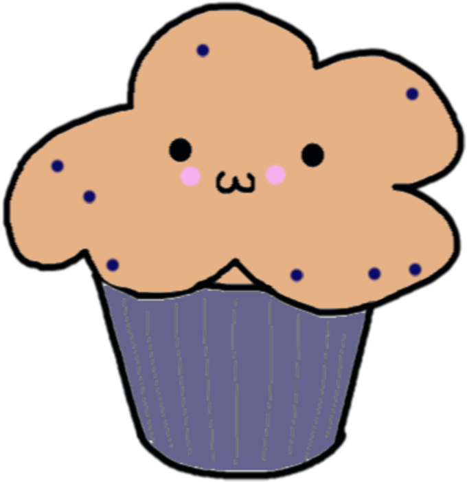 Blueberry Muffin By Speepberry On Deviantart - Muffin With Smiley Face (900x900)