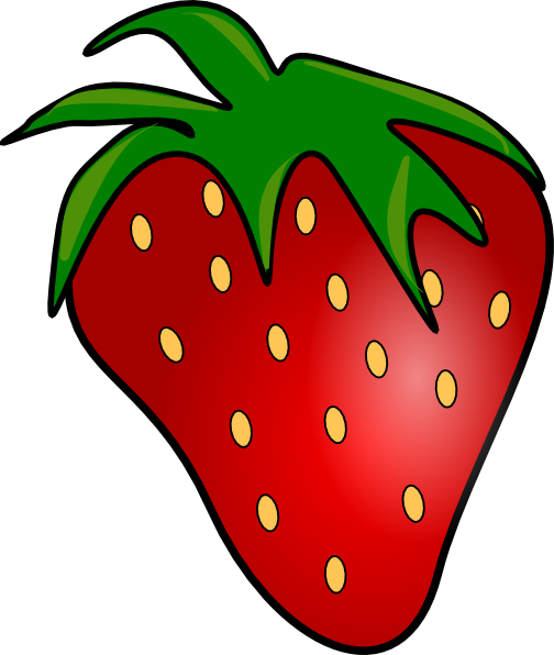 Cute - Strawberry - Clipart - Strawberry Class Room Decoration (504x596)