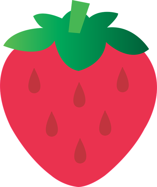 Happy Strawberry Cliparts 9, - รูป สต อ เบ อ รี่ การ์ตูน (605x720)