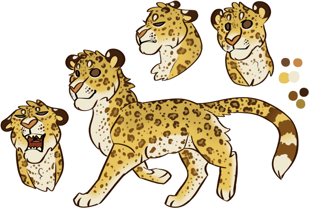 [oc] Keith The Leopard By Msooe - Jaguar Chibi (1081x739)