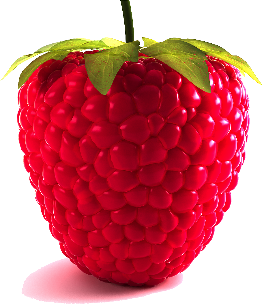 Raspberry Clipart Transparent - Cartoon Raspberries Png (1093x1066)
