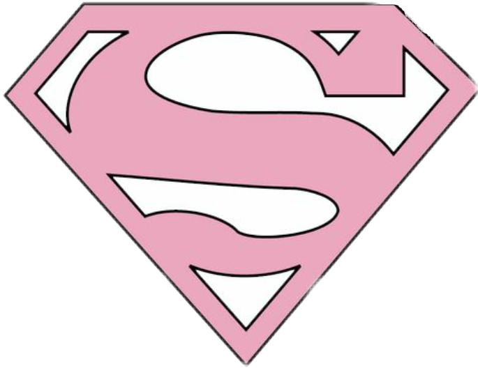 Superman Superwoman Yeah Tumblr Pink Tumblrpink Love - Stickers Png Superman (685x528)