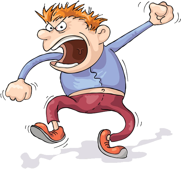 Screaming Anger Cartoon Clip Art - Screaming Anger Cartoon Clip Art (640x630)