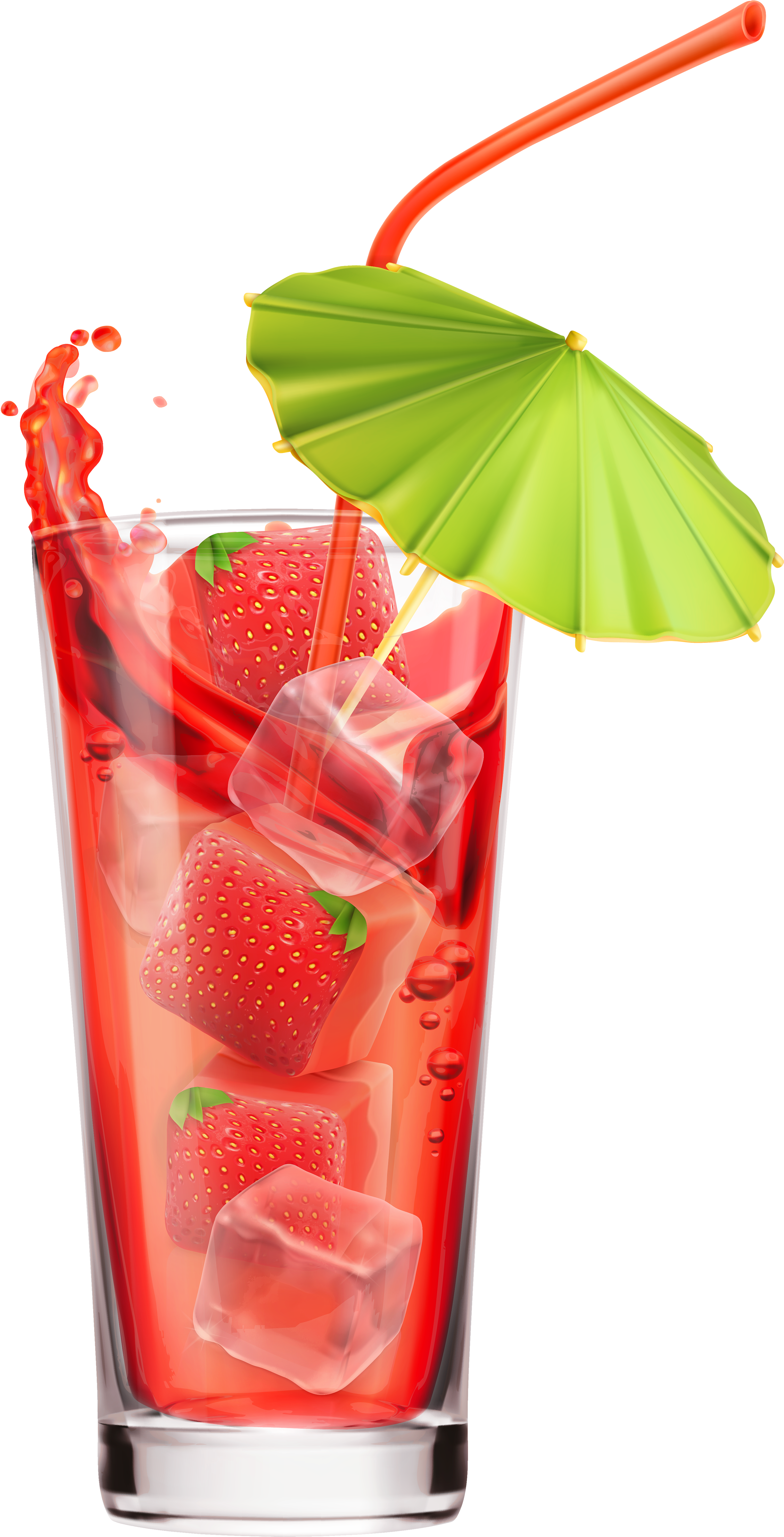 Fabulous Strawberry Clipart Strawberry Juice With Clipart - Cocktail Png (2356x4500)