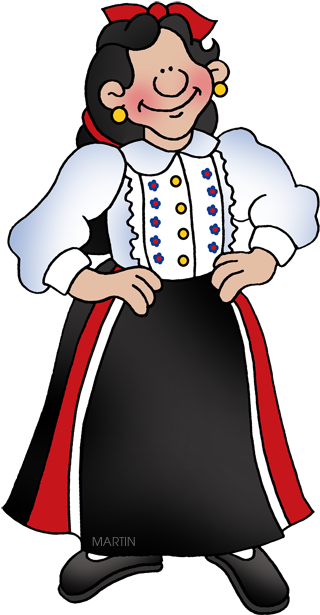 Portuguese Woman - Portuguese Clipart (343x648)