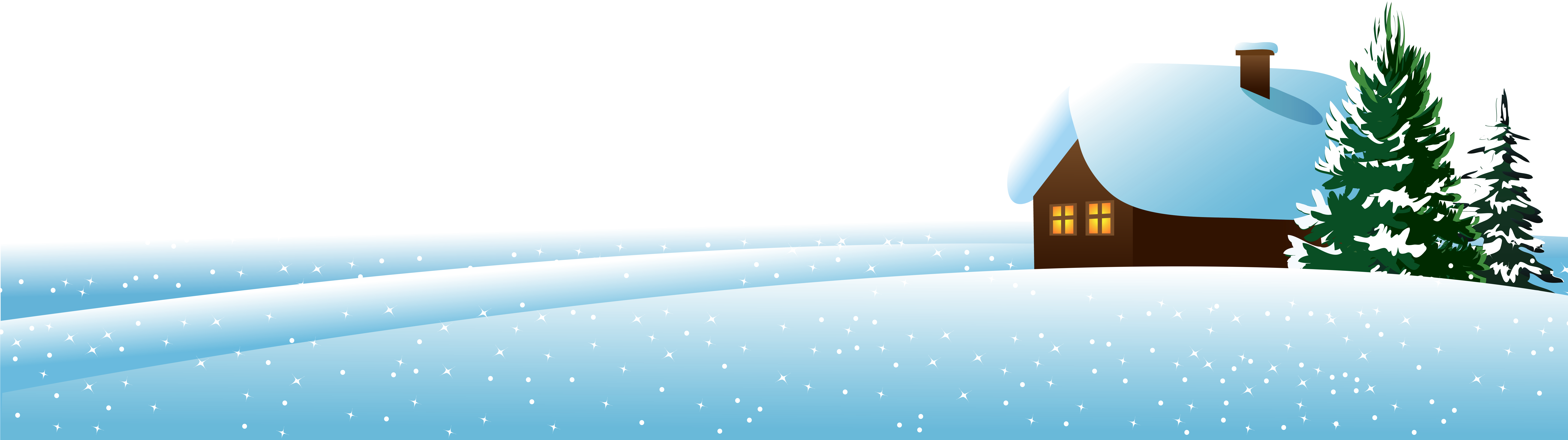 Interesting Horizon Clipart Snow Free Pages Horizon - Winter Clipart Png (8362x2580)