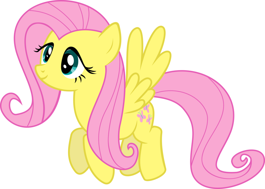 Fluttershy - Calm Flight - My Little Pony Fluttershy Flying (900x643)