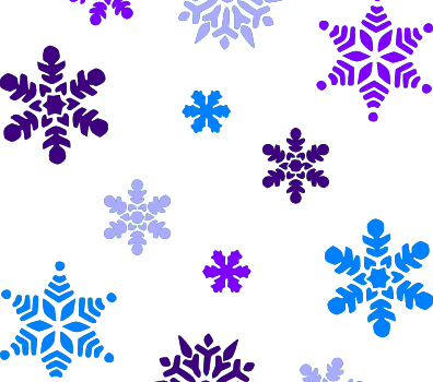 Rainbow Clipart Snowflake - Black And White Snowflakes (396x350)