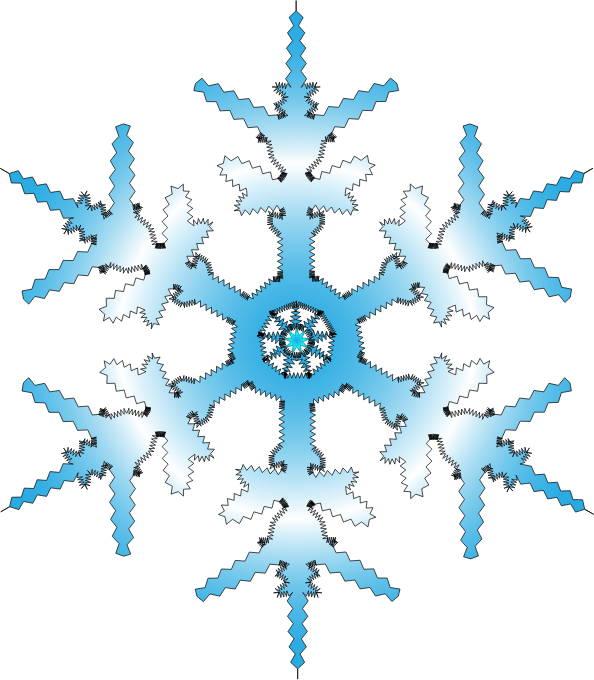 Snowflake Clipart Free Free To Use Public Domain Snowflakes - Clip Art (594x680)
