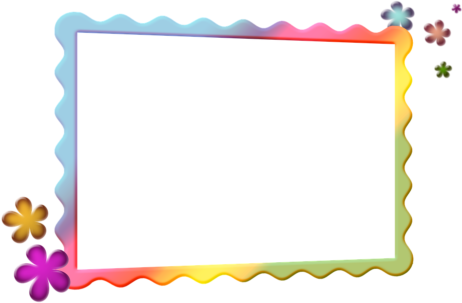 Snowflake Frame Cliparts 10, - Colorful Frame (960x635)