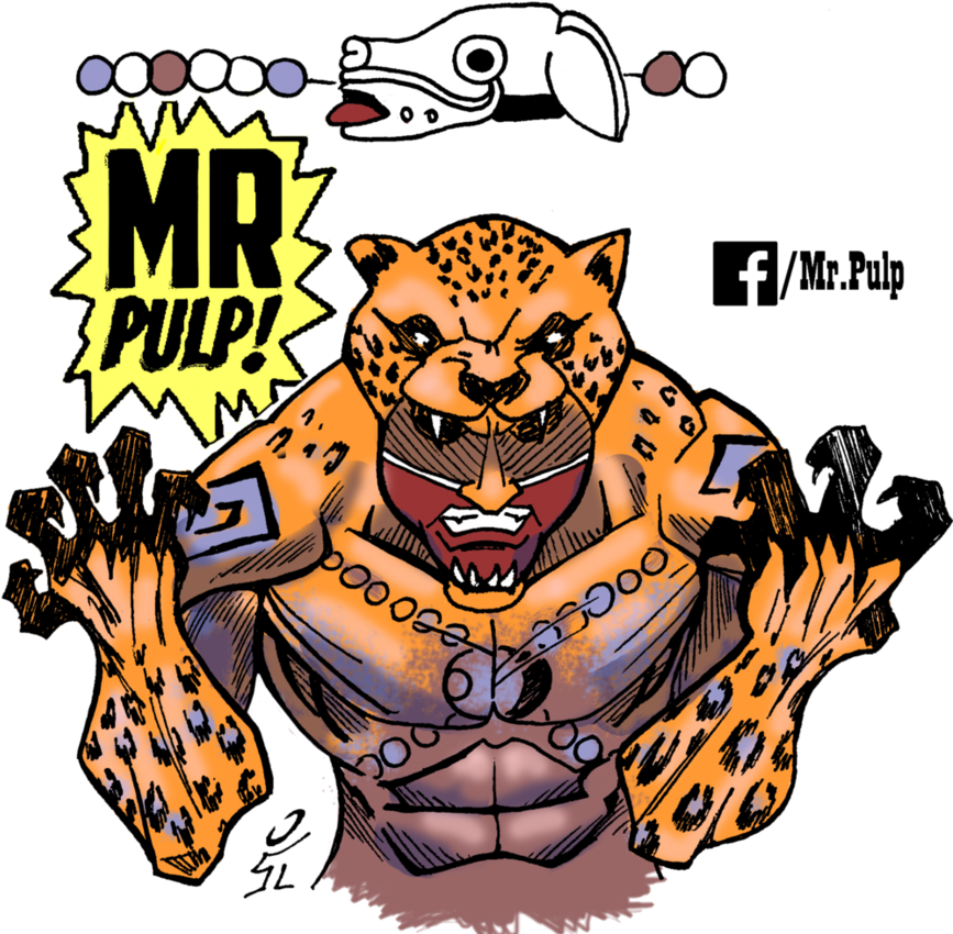 8 Venado Garra Jaguar By Mrpulp-presenta - Cartoon (889x898)