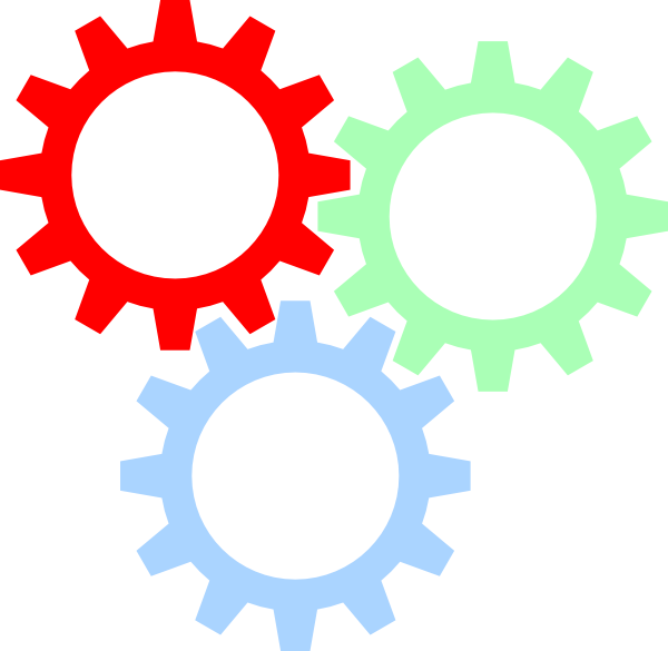 Tri - Gear Color Vector Png (600x585)
