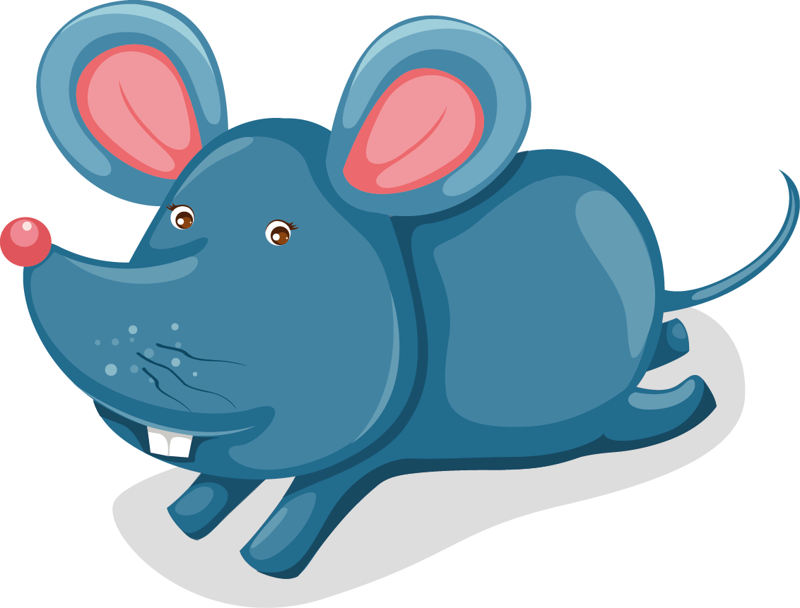 Computer Mouse Cartoon Illustration - Farm Animals (1132x861)