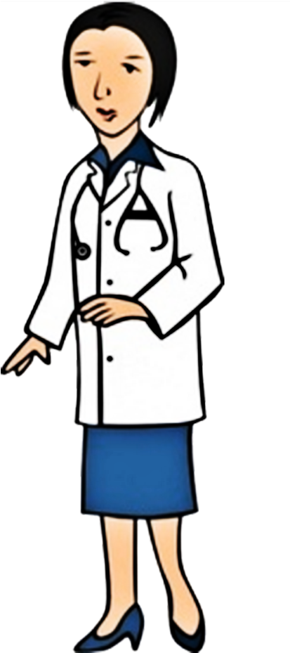 Physician Woman Clip Art - Female Doctor Clipart Png (500x959)
