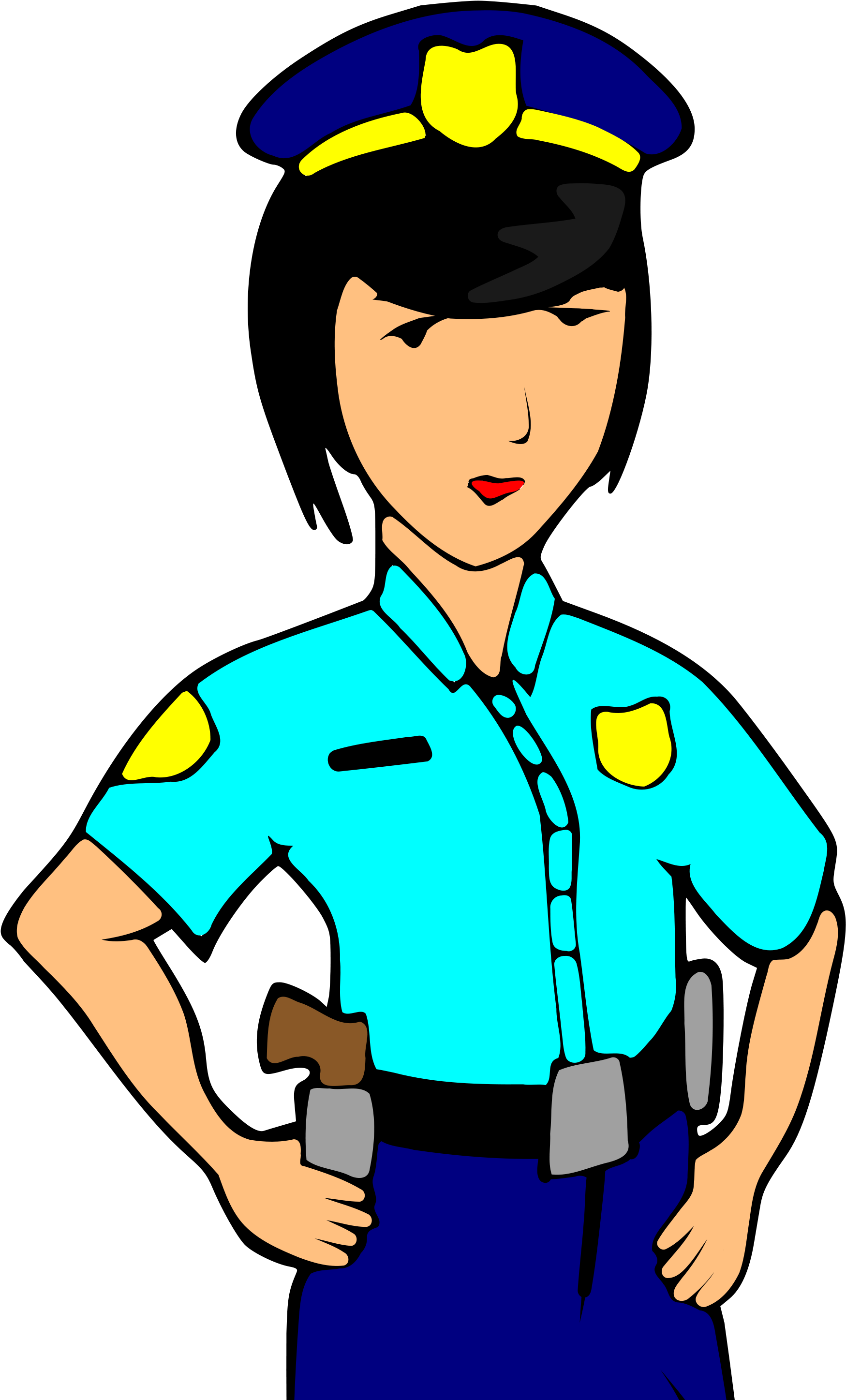 Open - Police Officer Clipart (2000x3000)