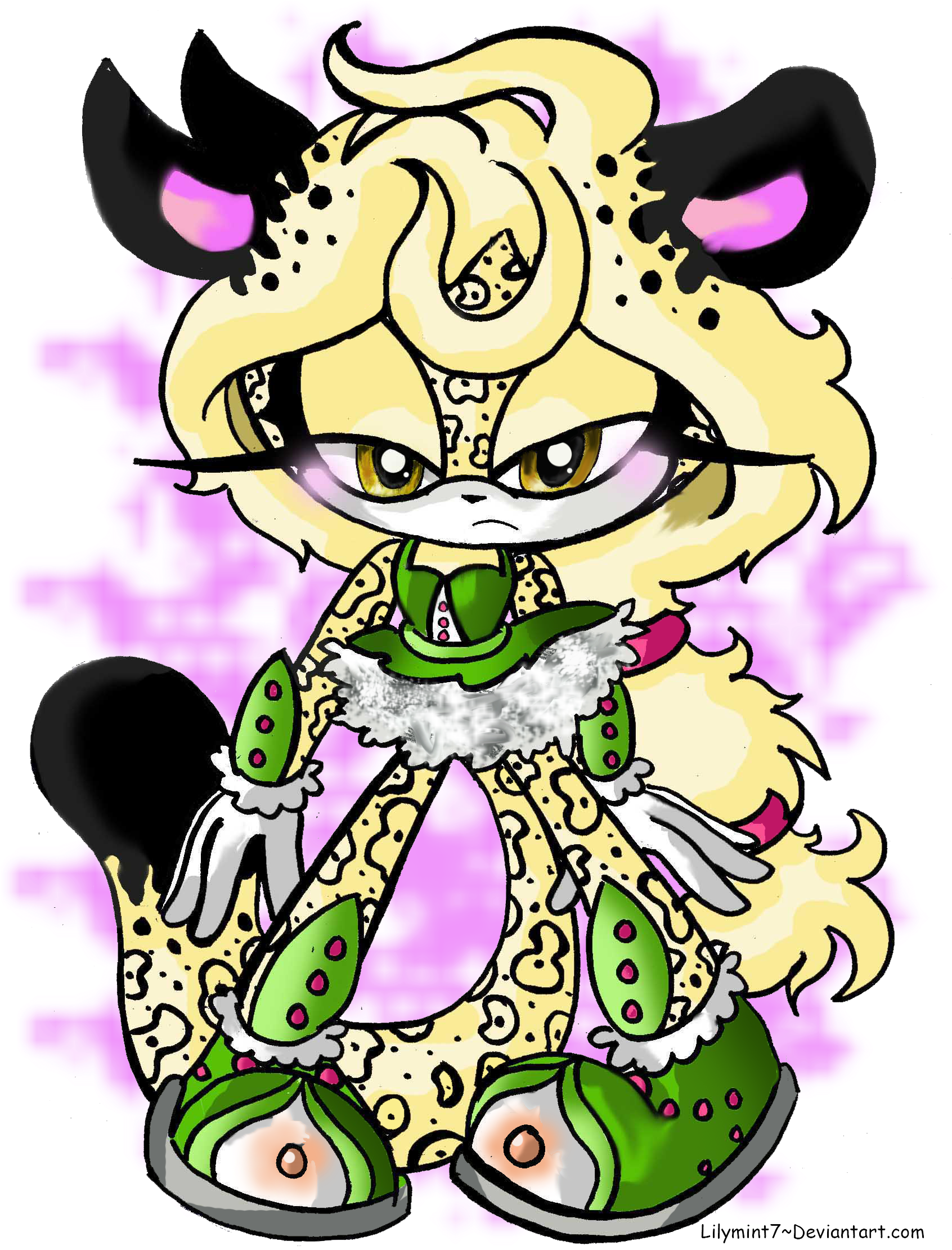 Angelia The Jaguar By Lilymint7 Angelia The Jaguar - Sonic Characters The Jaguar (1700x2241)
