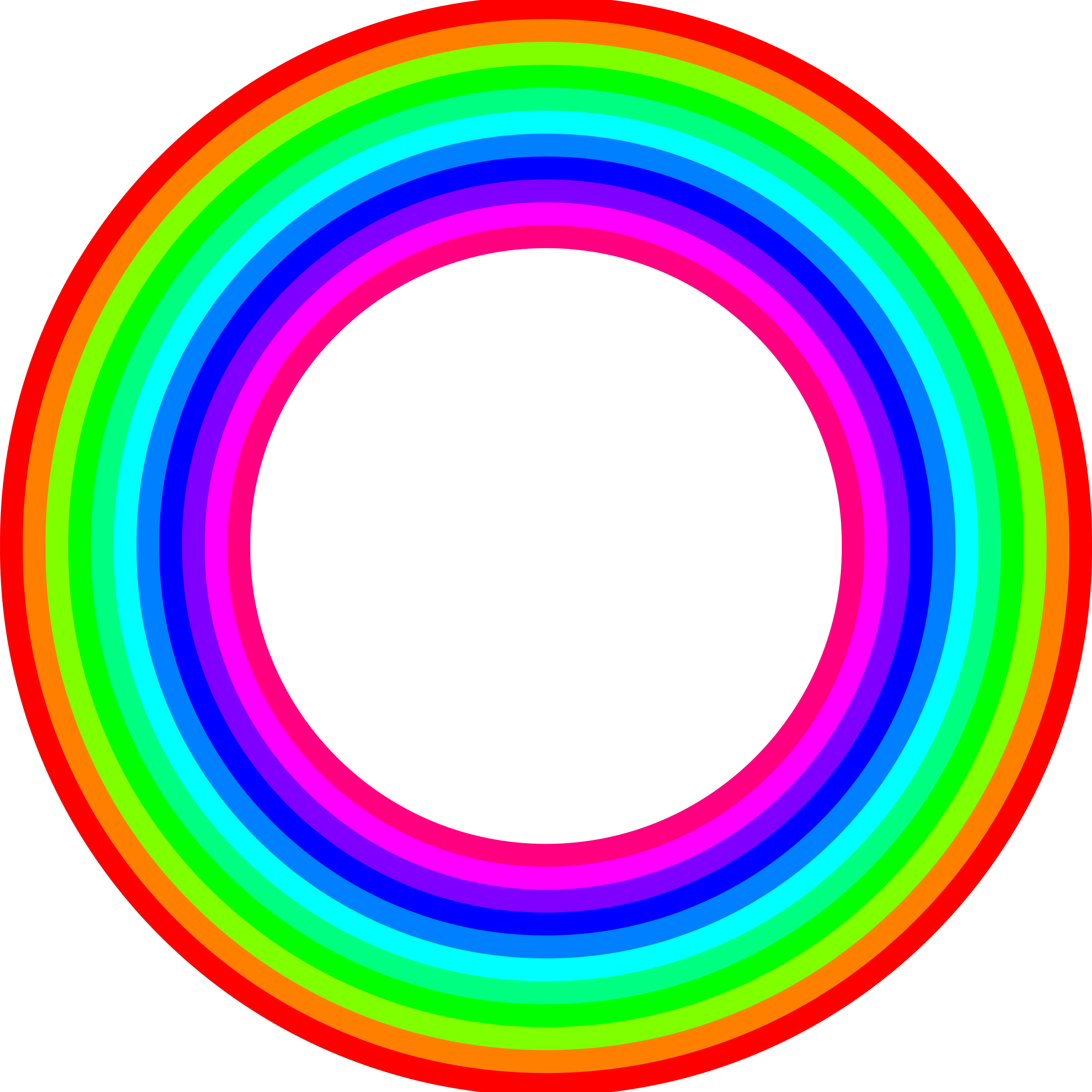 Color Clipart Rainbow - Color (2400x2400)