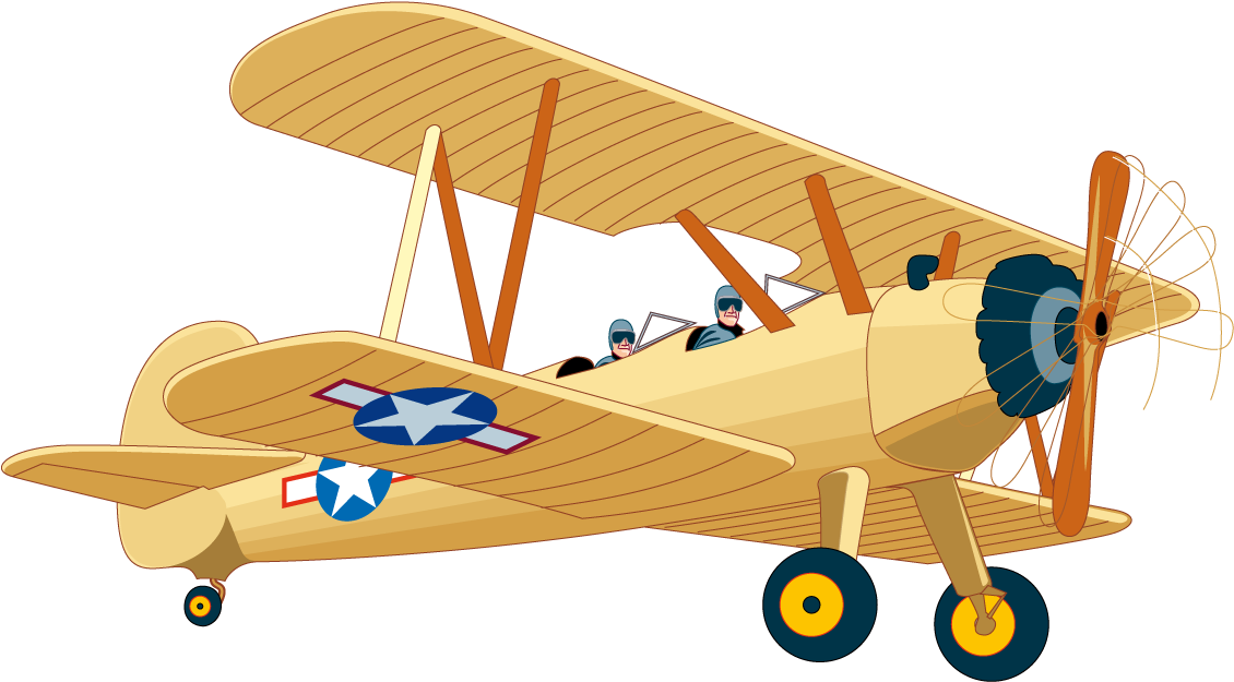 Vintage Aircraft Flight Png Clipart - Vintage Airplane Clip Art (1253x1000)