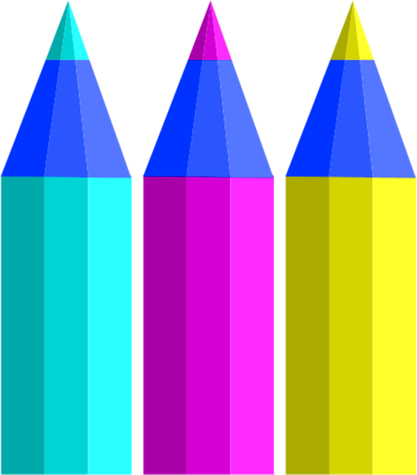 Colored Pencils Clipart - Color Pencils Vectors (600x682)