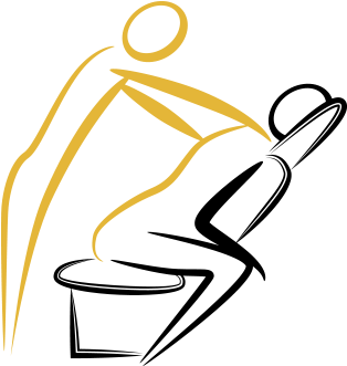 Head, Shoulder, Neck Massage - Vinyl Decal Wall Sticker Massage Salon Spa Beauty Decor (540x330)