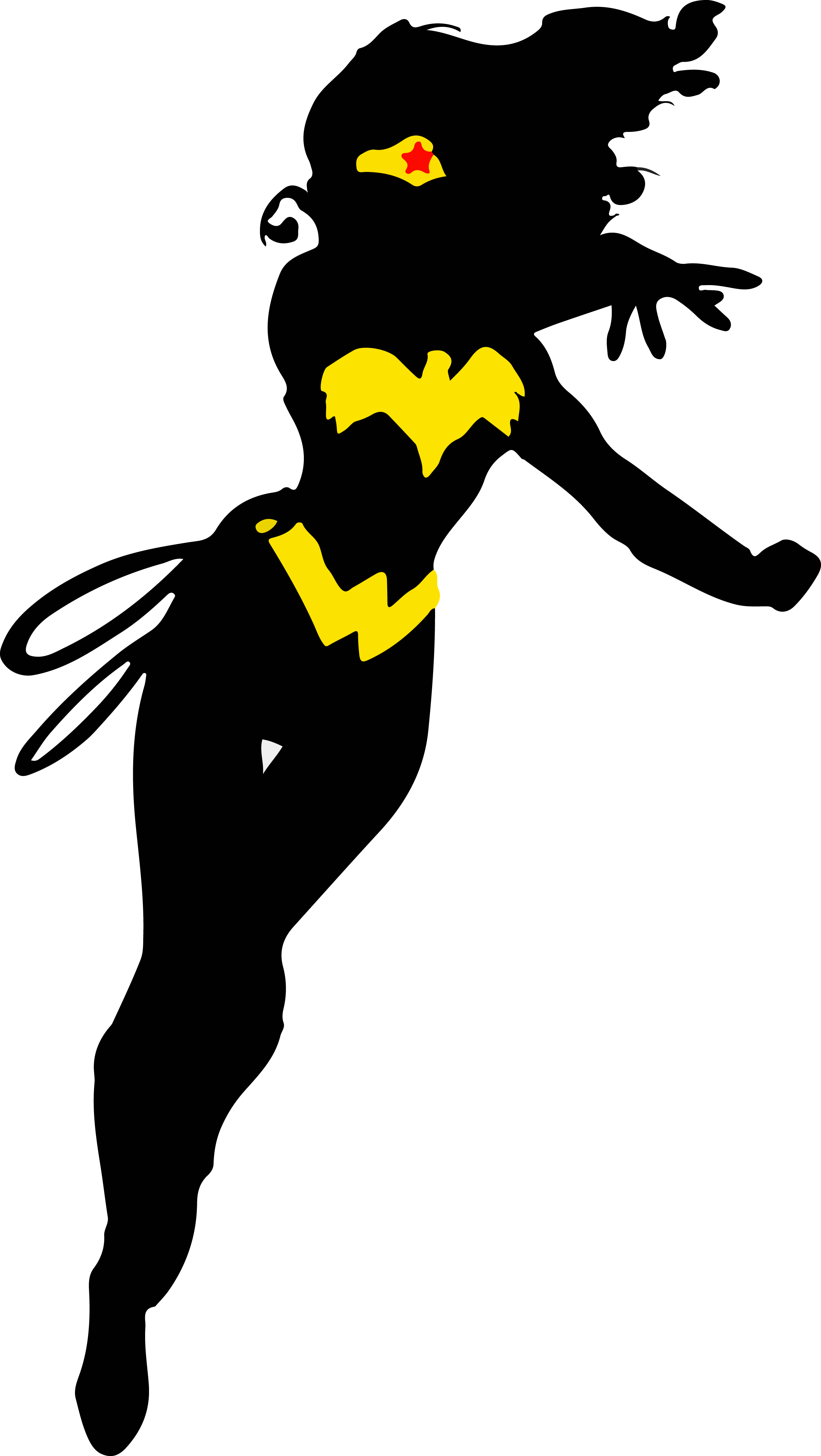 Wonder Woman Pop Art By Dualityfreak Wonder Woman Pop - Wonder Woman Silhouette Vector (2540x4504)