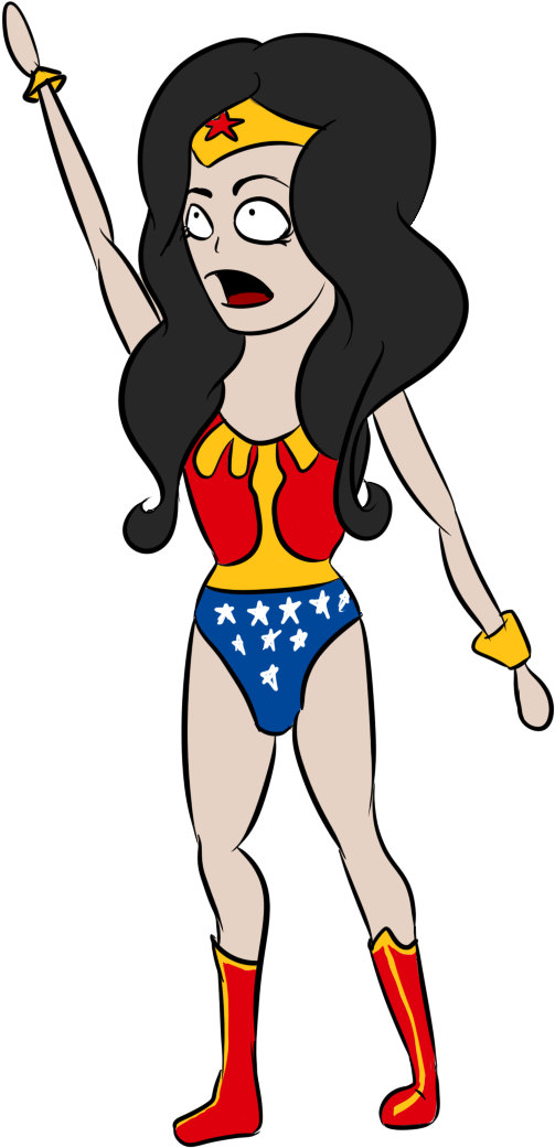 Wonder Woman By Harumikindle - Wonder Woman Derp (745x1204)