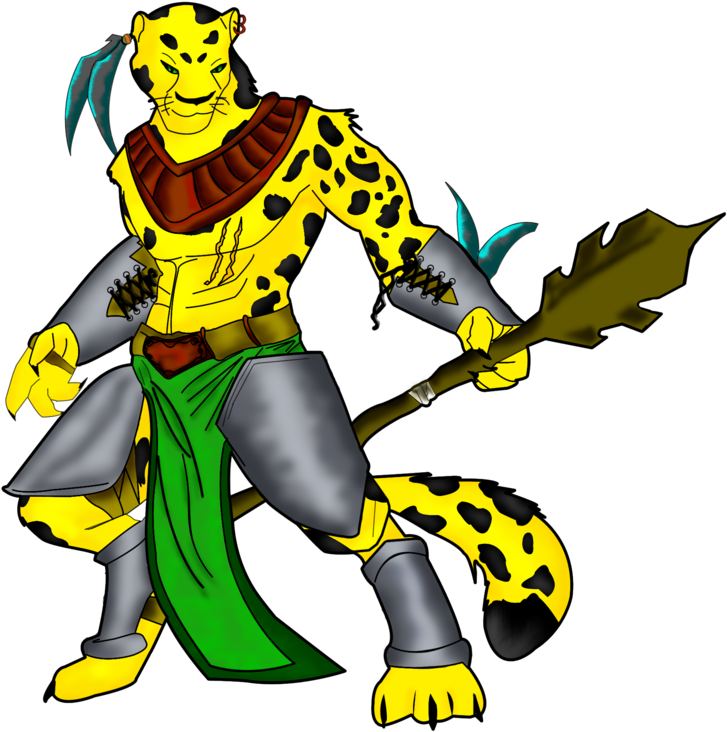 Jaguar Warrior Sketch - Illustration (900x912)