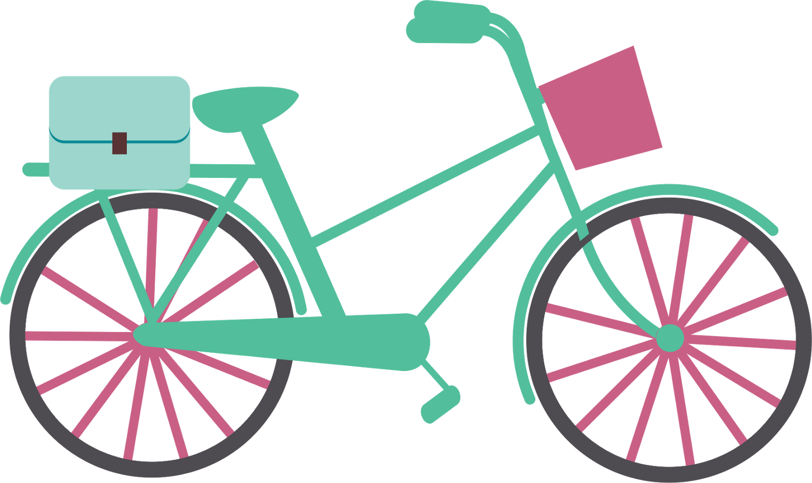Bicicletas Vintage Vector Png (1600x953)